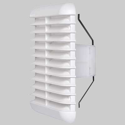 Griglia Quadrata Bianca Universale 238X238 Foro 160200 Vecam