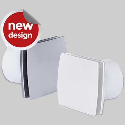 Aspiratore Elettrico Ø 100 Con Frontale Chiuso E Timer Bianco Vecam