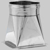 Tramoggia Inox Monoparete 250 X 250 Tubo Ø 200 Made In Italy