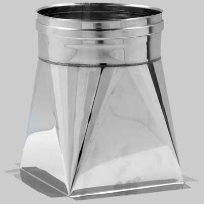 Tramoggia Inox Monoparete 250 X 250 Tubo Ø 200 Made In Italy