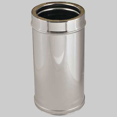 Elemento Diritto Mt1 Doppia Parete Int. Ø 250 Est. Ø 300 Made In Italy