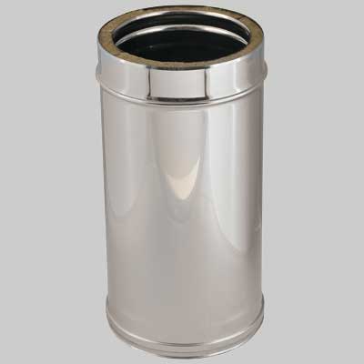 Elemento Diritto Mt 0,5 Doppia Parete Int. Ø 200 Est. Ø 250 Made In Italy