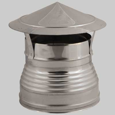 Cappello Cinese Doppia Parete Diametro Esterno Femmina Int. Ø 200 Est. Ø 250 Made In Italy