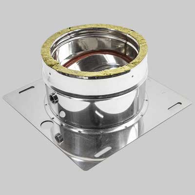 Piastra Di Base Con Scarico Condensa 180 230 400X400 Made In Italy