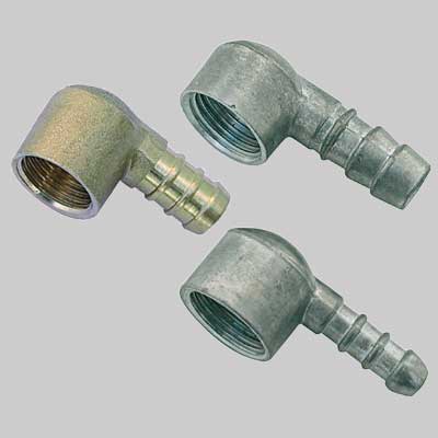 Raccordo Portagomma A Gomito Femmina 1/2 Gpl Ottone Giallo Made In Italy