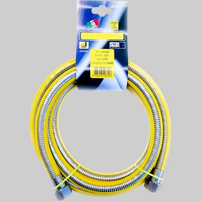 Tubo Gas Metallico Rivestito Ff Cm 400 Made In Italy