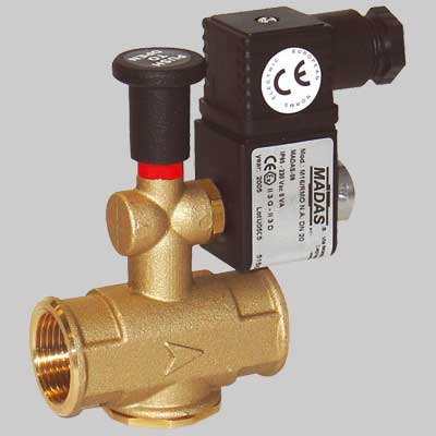 Elettrovalvola A Riarmo Manuale Per Gas 3/4 Made In Italy