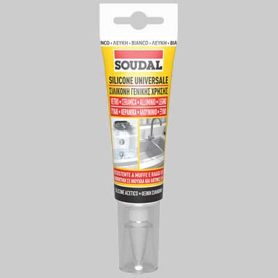 Silicone Universale Ml 60 Soudal Trasparente Soudal