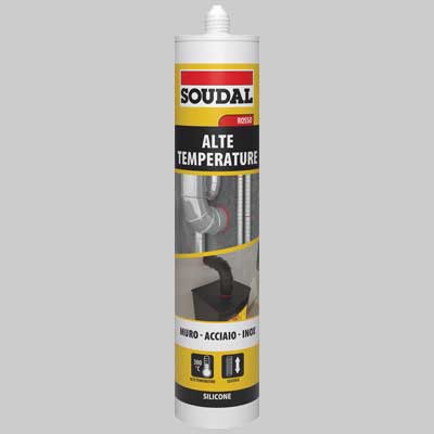 Silicone Acetico Alte Temperature Ml 310 Rosso Soudal Ml 310 Rosso Soudal