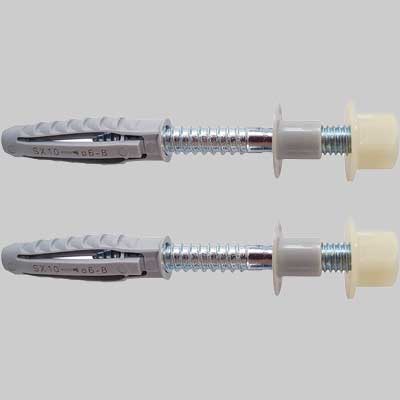 Elemento Di Fissaggio Per Cassetta A Parete Wdc Foro 10 Mm Prof. 70 Mm Tassello S.10 Vite M.8 X 80 Spessore 12 Mm Fischer