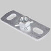 Piastra Per Collari A Sbalzo Su Pareti - M8 - 10 Pezzi - Made In Italy