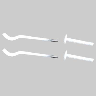 Mensola Piatta A Percussione Telescopica Per Radiatori In Alluminio 7X190 Tassello 10X80 Made In Italy