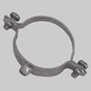 Collare Fermatubo Leggero Con Filetto M6 50 1 1/2 Made In Italy