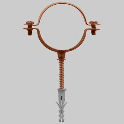 Collare Fermatubo In Rame Completo Di Viti E Tassello 22 Made In Italy