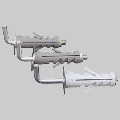 Tassello Nylon - Ø 9 Mm 40 Gancio Lungo - 10 Pezzi - Nobex