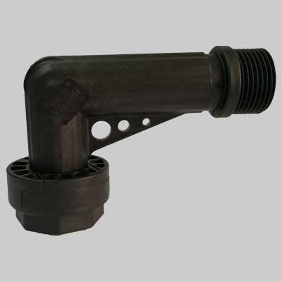 Raccordo Curvo In Plastica Mf C/Bocchettone 1 Italtecnica