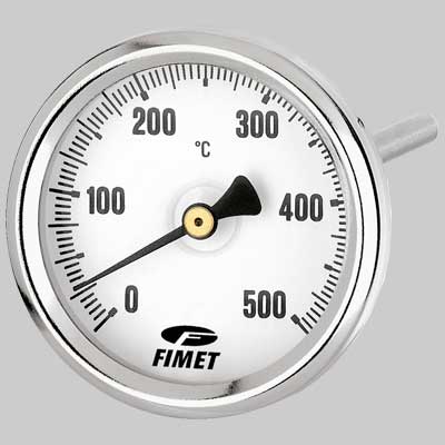 Termometri Per Canna Fumaria 0 500 °C Posteriore Stelo 300 Mm Watts Industries