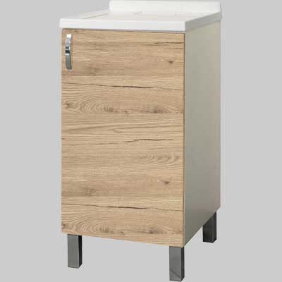 Mobile Lavatoio Koala 1 Anta Quercia Naturale P 50 X L 45 Cm Savini