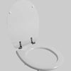 Sedile Giglio Per Vaso Chiuso In Mdf Bianco Coprivaso Copriwater Made In Italy