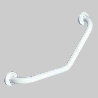 Corrimano Angolare 45 ° Preverniciato Bianco Cm 50 Made In Italy