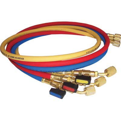 Kit Tubi Flessibili Per Gruppi Manometrici Mod. A R22R407. Att. 1/4 F X 1/4 Hywerk