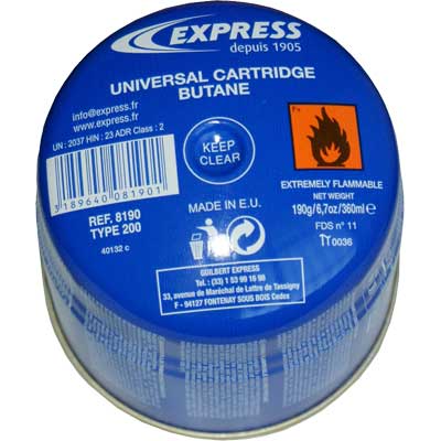 Cartuccia Gas Per Lampada Gr 190 Express Express