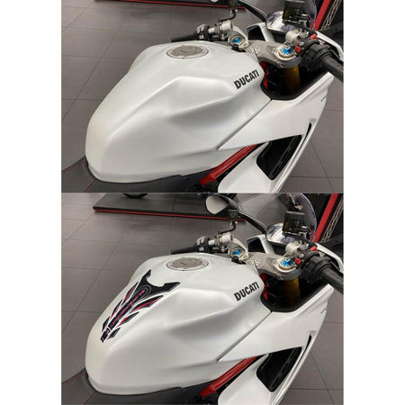 Paraserbatoio Gel 3D Protezione Serbatoio Compatibile con Moto Ducati Supersport