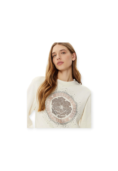 GUESS Felpa Donna w5rq05k7ex1-bi da donna