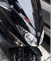 Adesivi 3D palpebre fari scooter compatibili con Yamaha Tmax 500 2008 - 2011