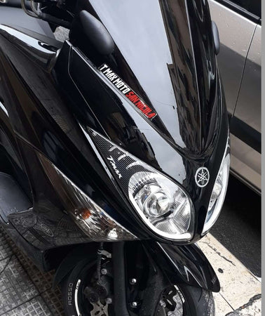 Adesivi 3D palpebre fari scooter compatibili con Yamaha Tmax 500 2008 - 2011