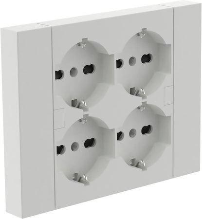 Multripresa Da Parete Schuko 'Quadra' Colore Bianco - Electraline