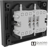 Multipresa Bipasso + Schuko Incasso Electraline Nero Posti 4 2P+T 16A