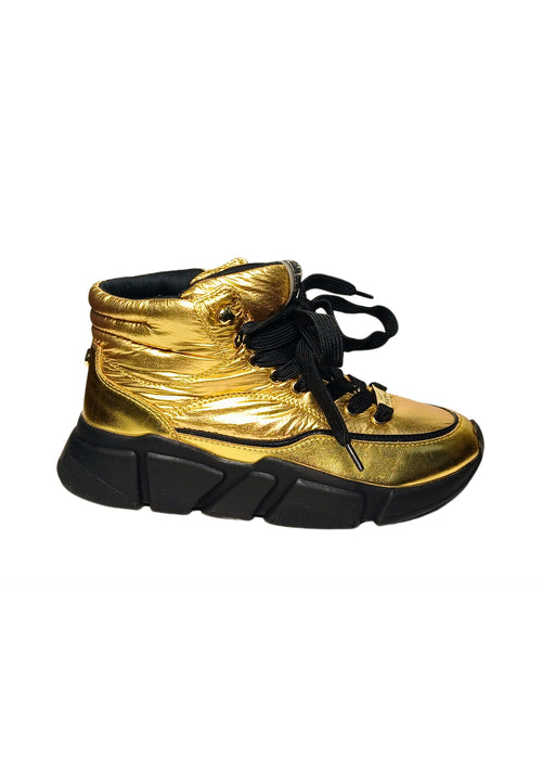 STEVE MADDEN Scarpe Donna Steve Madden Game Plan Silver-Sneakers effetto laminato Oro da donna