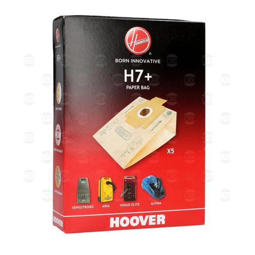 H7+ Sacchetti Carta x5 per Aspirapolvere Alpina, Aria, Sensotronic, Vogue Elite