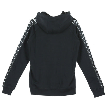 KAPPA Felpa Cappuccio Uomo Authentic Porta Black/white da uomo