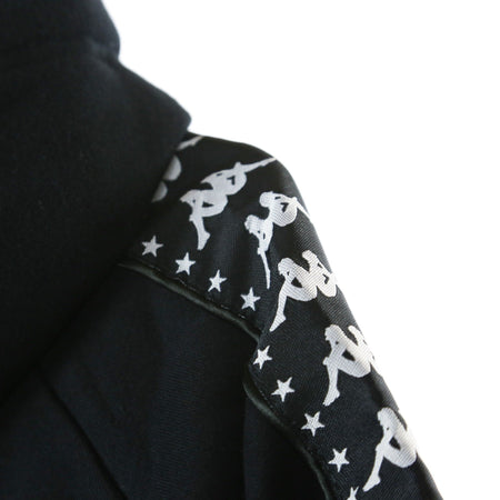 KAPPA Felpa Cappuccio Uomo Authentic Porta Black/white da uomo
