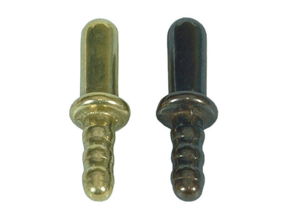 Incontro A Terra Per Pinza Fermaporta- - Ø Mm.8X45H. In Ottone Bronzato - 5 Pezzi