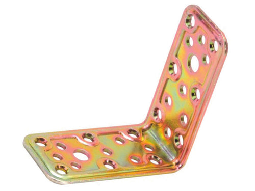 Piastra Di Giunzione Pesante Ad Angolo Larghezza Mm.40 Art.746- - Mm.30X30X40 - Spessore Mm.2,2 - 50 Pezzi Aldeghi