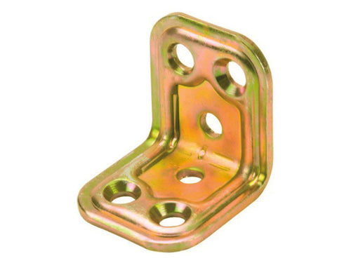 Piastra Di Giunzione Pesante Ad Angolo Mm.30 Art.749- - Mm.30X30X30 - Spessore Mm.2,2 - 100 Pezzi Aldeghi