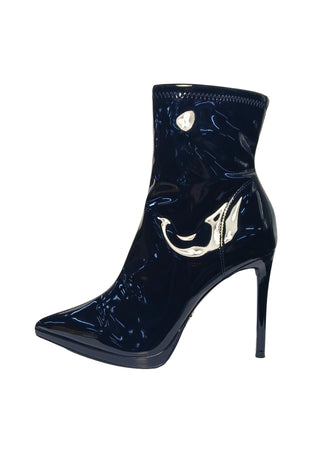 STEVE MADDEN Scarpe Donna Steve Madden Kaylani Blk Patent-Stivaletto in vernice nera con tacco da donna