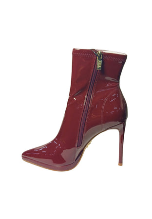 STEVE MADDEN Scarpe Donna Steve Madden Kaylani WNE Pat-Stivaletto in vernice bordeaux con tacco da donna