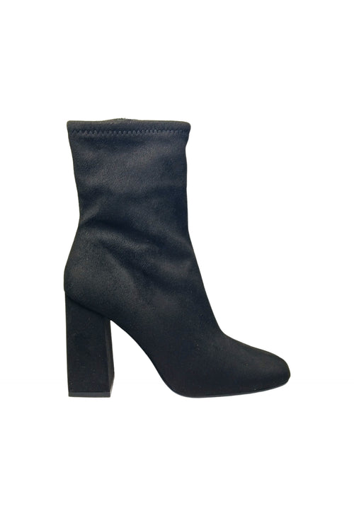 STEVE MADDEN Scarpe Donna Steve Madden Traverse Black- Stivaletto con punta tonda e tacco squadrato da donna
