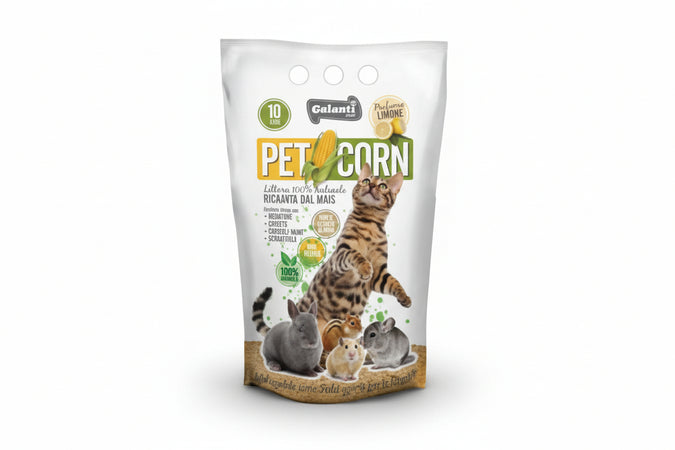 Lettiera Petcorn Ricavata Dal Mais Lt.10 Galanti