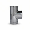 Raccordo A T 90 ° In Acciaio Inox Aisi 304 Monoparete Spessore Mm.05 Ffm Ee ¸ Mm.100