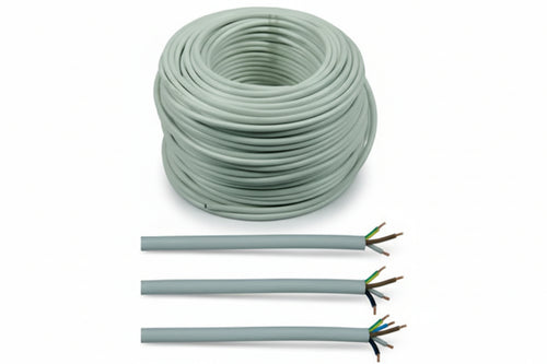 Cavo Elettrico Multipolare Cpr- - 3X Mmq.1 Colore Grigio - 100 Mt