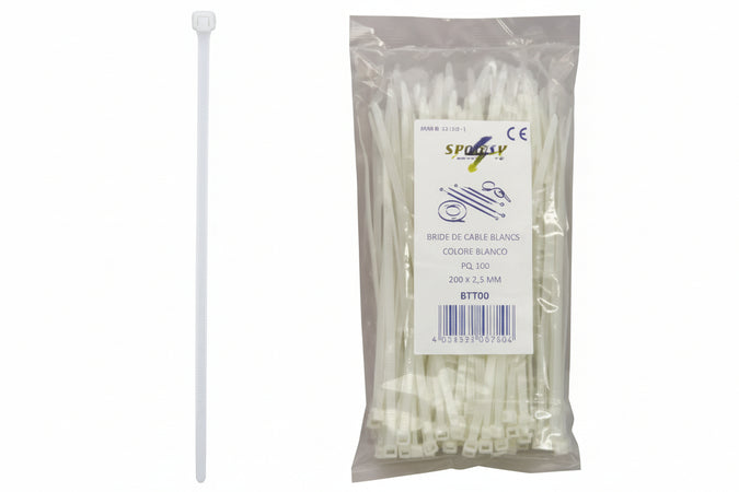 Fascette Nylon Naturale- - Mm.9,0X760 - 1 Busta Syntesy