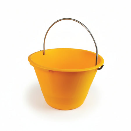 Caldarella Da Muratore Gialla- - Ø Cm.36 - Lt.10 - 10 Pezzi
