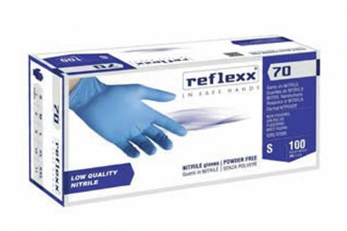 Guanto In Nitrile Gr.4,9 Senza Polvere Celeste- - Tg.Xl In Conf. Da 100 Pz. - 2 Pezzi
