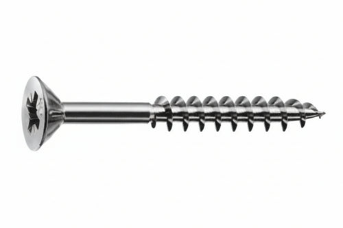 Viti Panel-Vit Pf Testa Svasata Piana Acciaio Chromiting- - Ø Mm.5X120 Filetto Mm.70 - 100 Pezzi Mustad