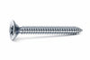 Viti Autofilettanti Testa Svasata Piana Acciaio Zincato Bianco- - Ø Mm.3,9X13 - 500 Pezzi Mustad